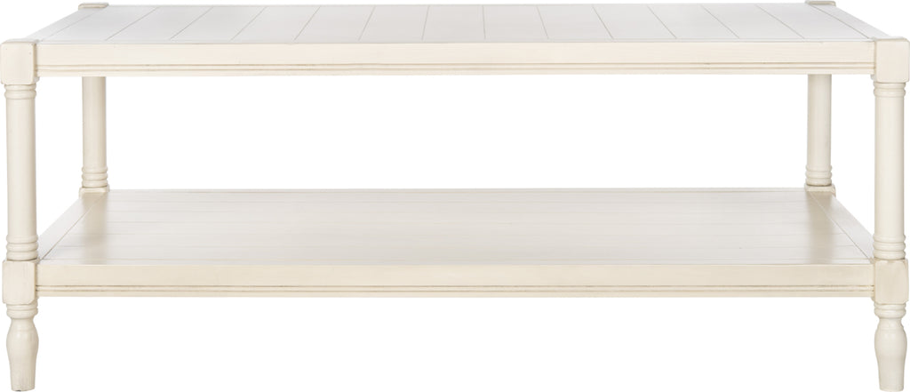 Safavieh Bela Coffee Table White Furniture main image