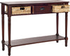 Safavieh Christa Console Table With Storage Cherry Furniture 