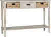 Safavieh Christa Console Table With Storage Vintage White Furniture 