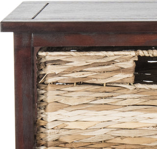 Safavieh Keenan 6 Wicker Basket Storage Chest Cherry Furniture 