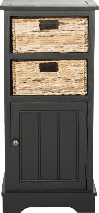 Safavieh Connery Cabinet Distressed Black Furniture main image