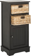 Safavieh Connery Cabinet Distressed Black Furniture 