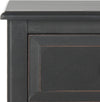 Safavieh Everly Drawer Side Table Distressed Black Furniture 