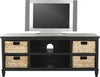 Safavieh Rooney Entertainment Unit Distressed Black Furniture main image