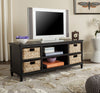 Safavieh Rooney Entertainment Unit Distressed Black Furniture  Feature