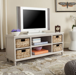 Safavieh Rooney Entertainment Unit Vintage Grey Furniture  Feature