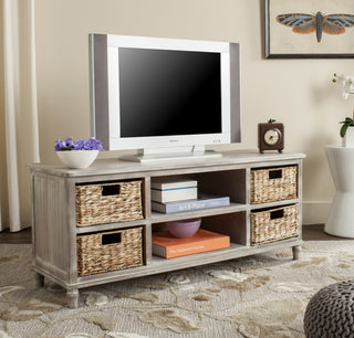 Safavieh Rooney Entertainment Unit Vintage White Furniture  Feature