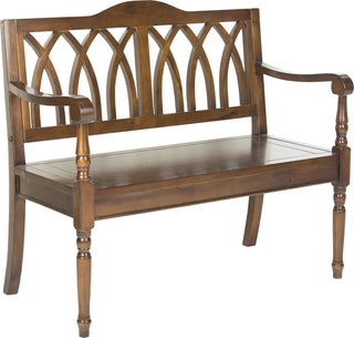 Safavieh Benjamin Bench Dark Teak Furniture 