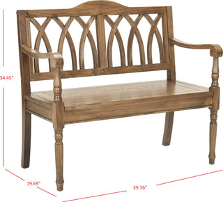 Safavieh Benjamin Bench Oak Furniture 