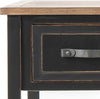 Safavieh Aiden 3 Drawer Console Table Black and Oak Furniture 