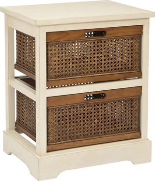 Safavieh Jackson 2 Drawer Storage Unit Barley and Cane Furniture Main