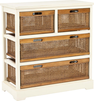 Safavieh Jackson 4 Drawer Storage Unit Barley and Cane Furniture Main