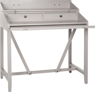 Safavieh Wyatt Writing Desk With pull Out Quartz Grey Furniture 