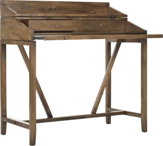 Safavieh Wyatt Writing Desk With pull Out Oak Furniture 