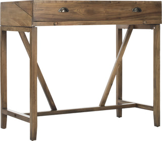 Safavieh Wyatt Writing Desk With pull Out Oak Furniture 