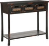 Safavieh Autumn 3 Drawer Console Distressed Black Furniture Main