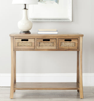 Safavieh Autumn 3 Drawer Console Oak Furniture  Feature