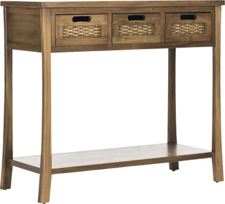 Safavieh Autumn 3 Drawer Console Oak Furniture 