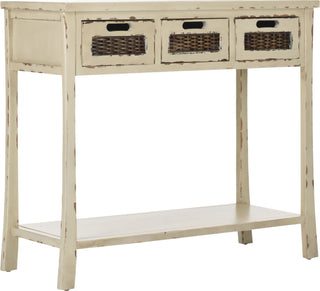 Safavieh Autumn 3 Drawer Console Vintage Cream Furniture 