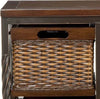 Safavieh Andrew 4 Drawer Storage Unit Dark Teak Furniture 