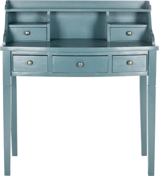 Safavieh Landon 5 Drawer Writing Desk Slate Teal Furniture main image