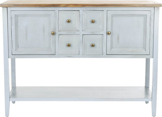 Safavieh Charlotte Storage Sideboard Barn Blue and Oak Furniture main image