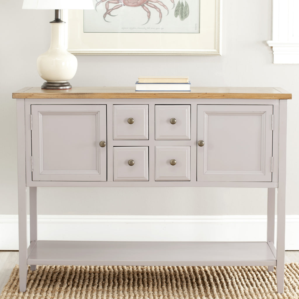 Safavieh Charlotte Storage Sideboard Quartz Grey and Oak Furniture  Feature