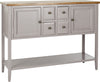 Safavieh Charlotte Storage Sideboard Quartz Grey and Oak Furniture 