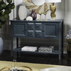 Safavieh Charlotte Storage Sideboard Slate Teal Furniture  Feature