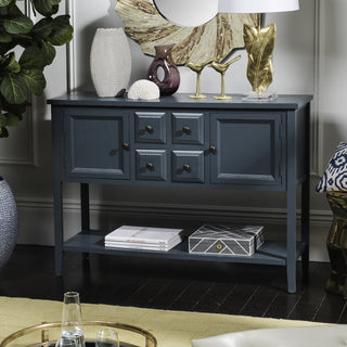 Safavieh Charlotte Storage Sideboard Slate Teal Furniture  Feature