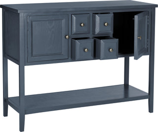 Safavieh Charlotte Storage Sideboard Slate Teal Furniture 