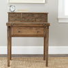 Safavieh Abigail 7 Drawer Fold Down Desk Oak Furniture  Feature
