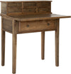Safavieh Abigail 7 Drawer Fold Down Desk Oak Furniture 