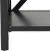 Safavieh Candence Cross Back End Table Black Furniture 