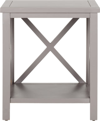 Safavieh Candence Cross Back End Table Quartz Grey Furniture main image