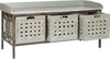 Safavieh Isaac 3 Drawer Wooden Storage Bench French Grey Furniture 