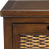 Safavieh Jonah Two Drawer End Table Dark Teak Furniture 