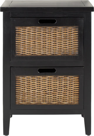 Safavieh Jonah Two Drawer End Table Black Furniture main image