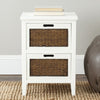 Safavieh Jonah Two Drawer End Table White Furniture  Feature