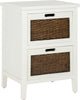 Safavieh Jonah Two Drawer End Table White Furniture main image