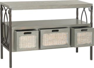 Safavieh Joshua 3 Drawer Console French Grey Furniture 