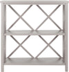 Safavieh Liam 2 Tier Open Bookcase Quartz Grey Furniture main image