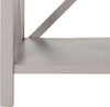 Safavieh Liam 2 Tier Open Bookcase Quartz Grey Furniture 