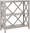 Safavieh Liam 2 Tier Open Bookcase Quartz Grey Furniture 