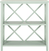 Safavieh Liam 2 Tier Open Bookcase Dusty Green Furniture main image