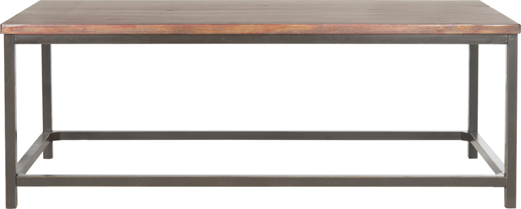 Safavieh Alec Coffee Table Distressed Red Barn Furniture main image
