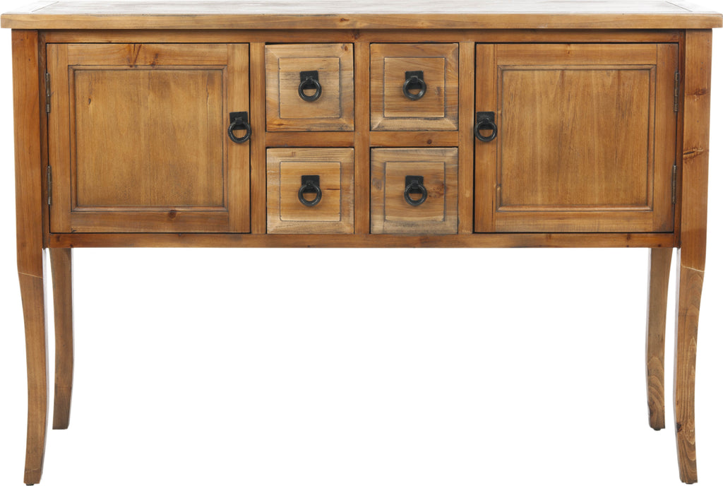 Safavieh Dolan Sideboard With Storage Drawers Brown Pine Furniture main image
