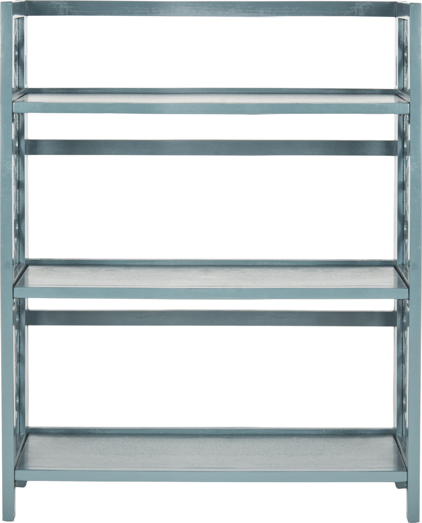 Safavieh Natalie 3 Tier Low Bookcase Slate Steel Furniture main image