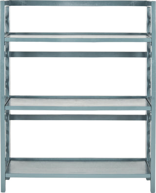 Safavieh Natalie 3 Tier Low Bookcase Slate Steel Furniture main image