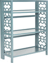 Safavieh Natalie 3 Tier Low Bookcase Slate Steel Furniture 